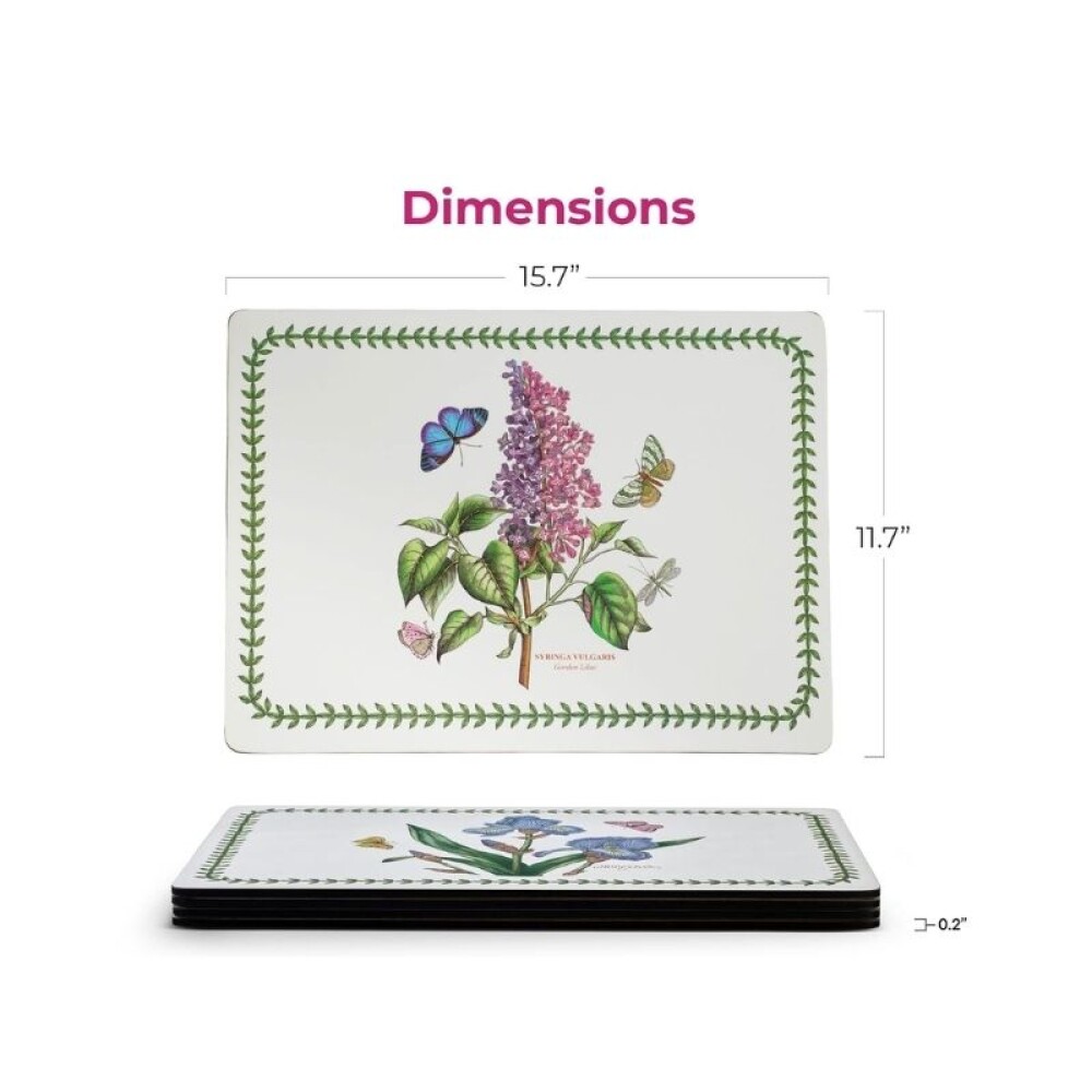 PORTMEIRION BOT GARDEN INDIVIDUALES 40x30 CM SET x 4 PORTMEIRION BOT GARDEN INDIVIDUALES 40x30 CM SET x 4