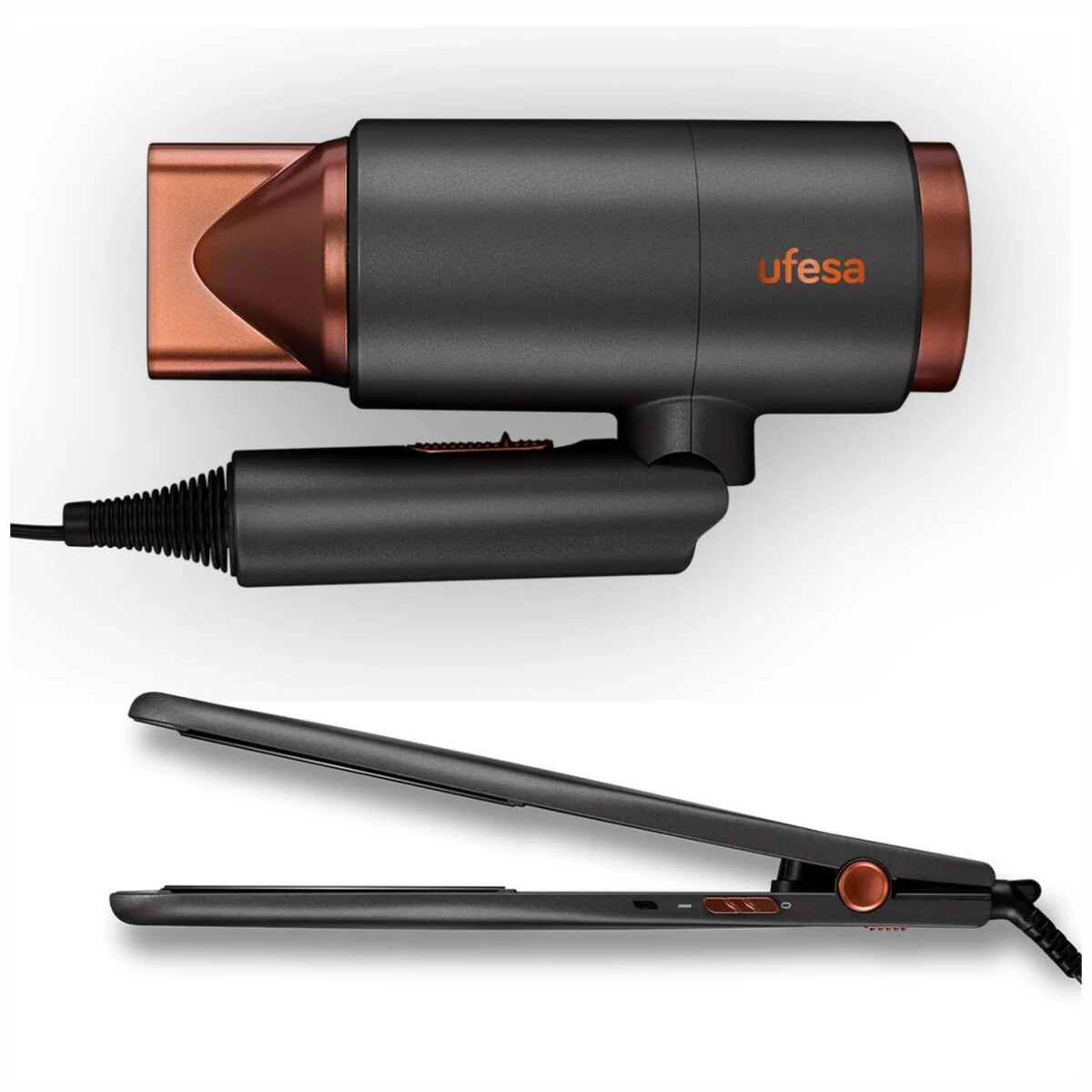 Combo Secador De Pelo 2200W + Planchita UFESA My Glamour Set 
