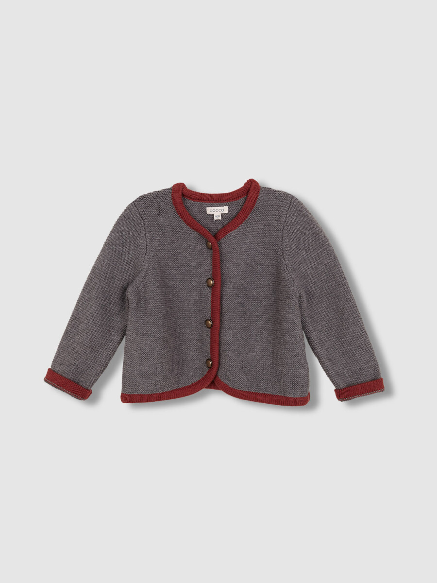 Chaqueta Tipo Austriaca Gris Marengo