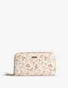 Ficheros Zip Round Billetera Formato Fichero - Estampado Flores