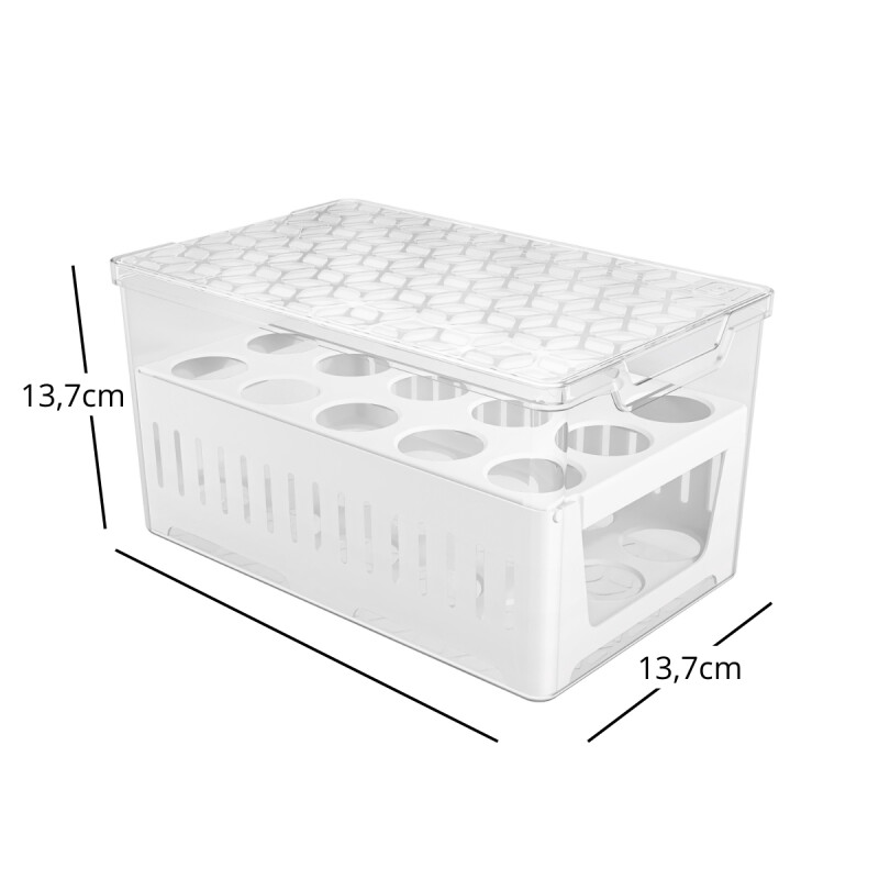 Organizador de 30 Huevos TRANSPARENTE
