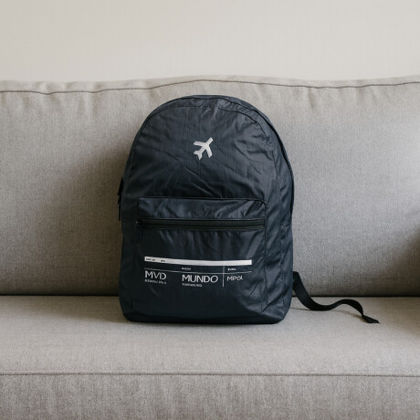 Mochila plegable para viajar Negra