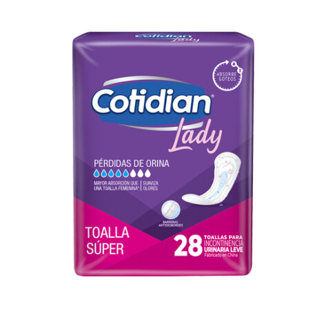 Cotidian Lady toallas x28 Super