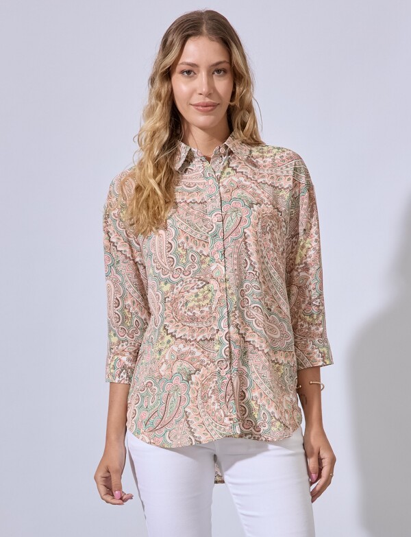 Camisa Gasa Spring ROSA/MULTI