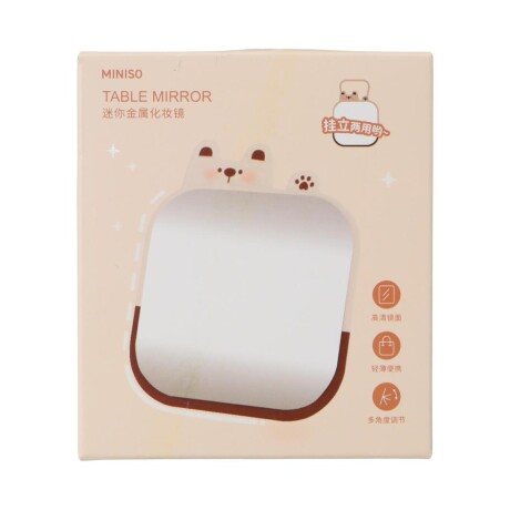 Espejo animales beige