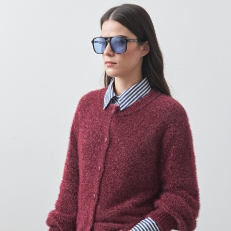 CARDIGAN COYOACÁN Bordó Merlot