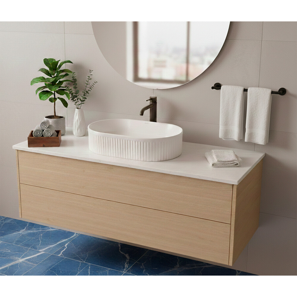 BACHA BAUEN DE APOYO OVAL COLOR BLANCO MATE Bacha Bauen De Apoyo Oval Color Blanco Mate