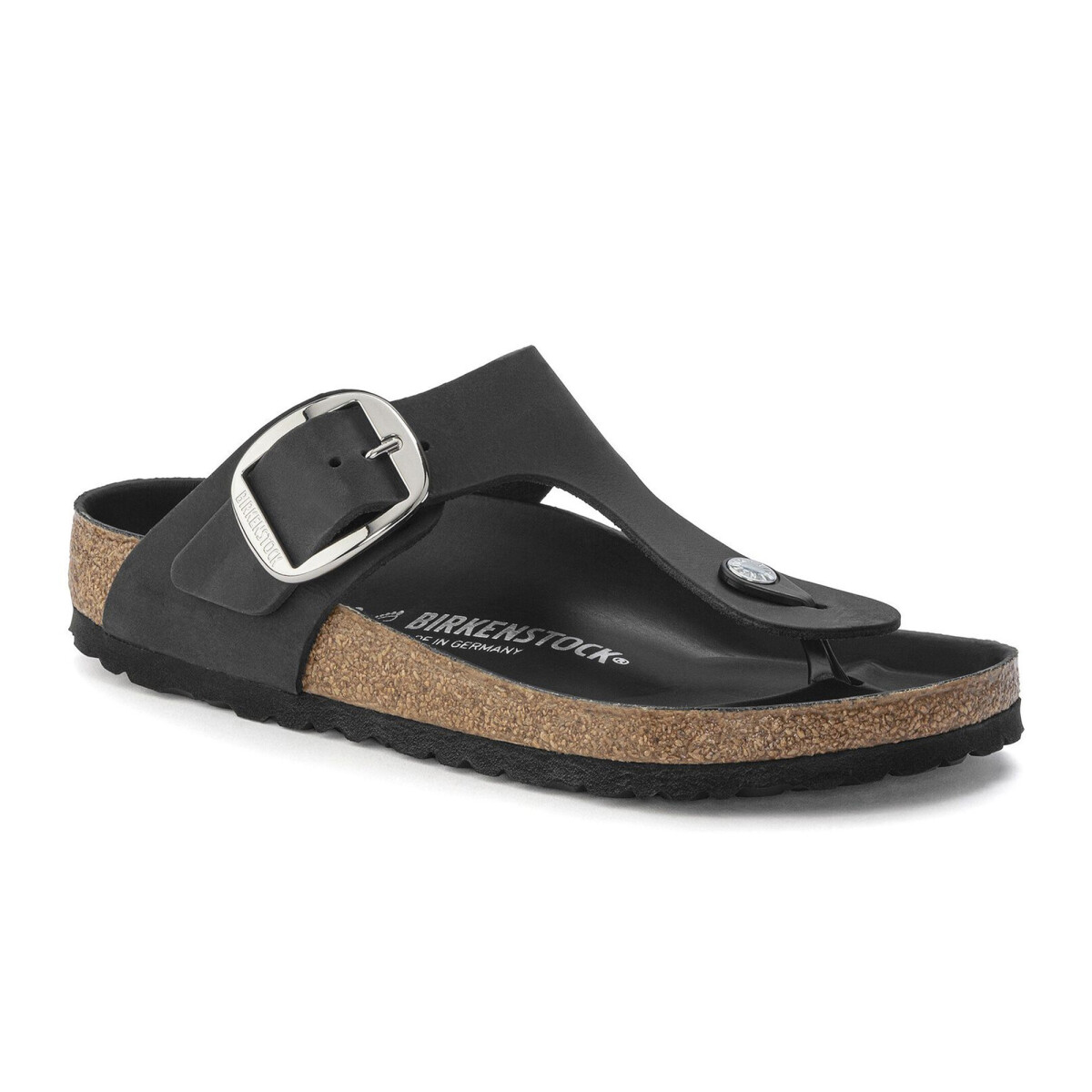 Sandalia Gizeh Big Buckle LEOI - Estrecho - Black 