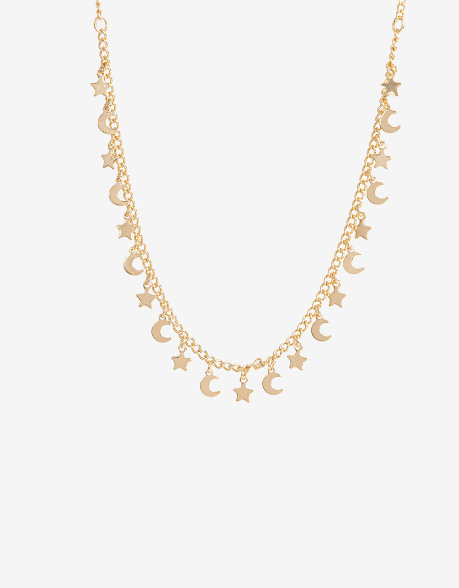 Collares Cortos Metal Estrellas 