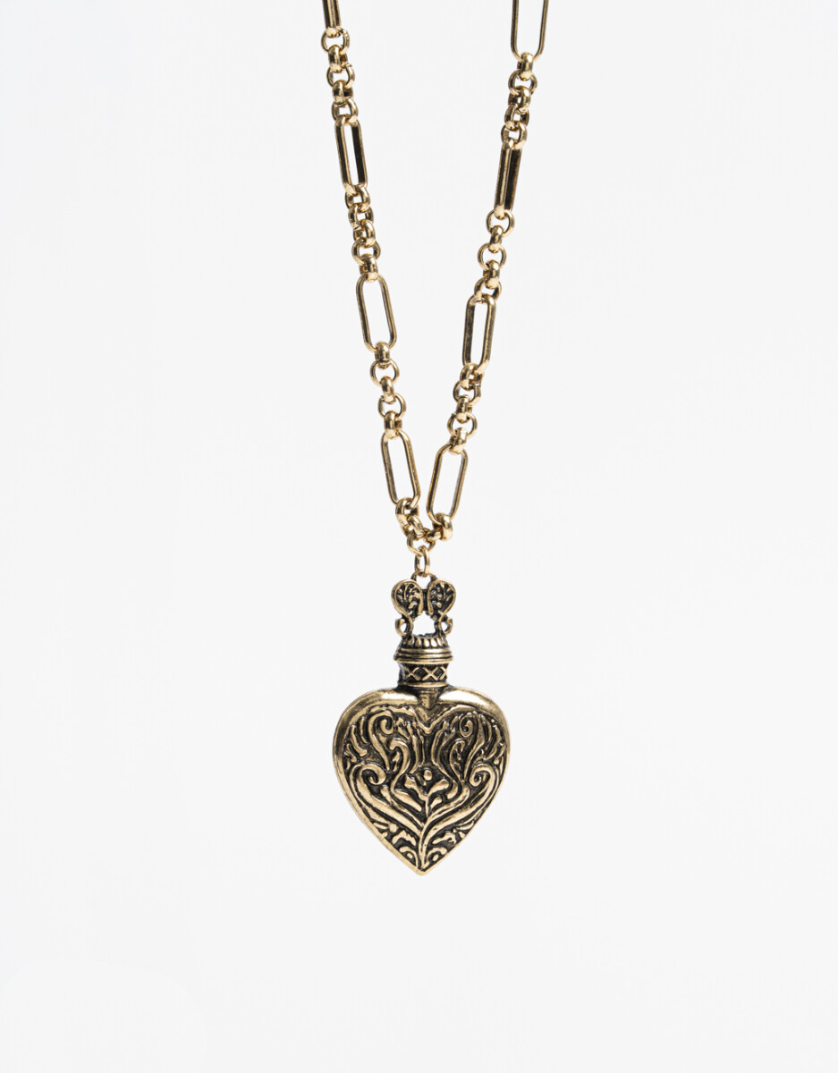 Collar Largo Botellita Antique Gold 