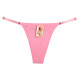 Tanga Colaless Ajustable De Algodón Rosa