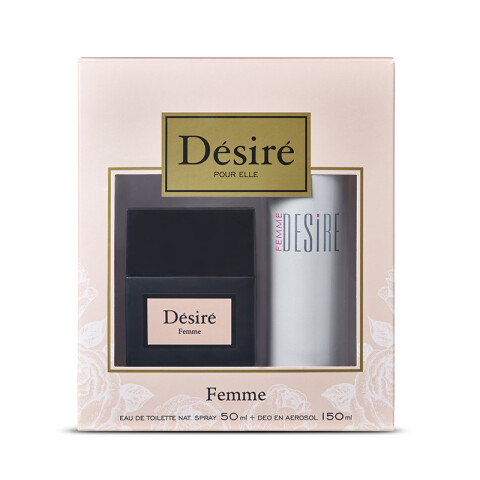 Estuche Desiré Edt + Deo aerosol Femme
