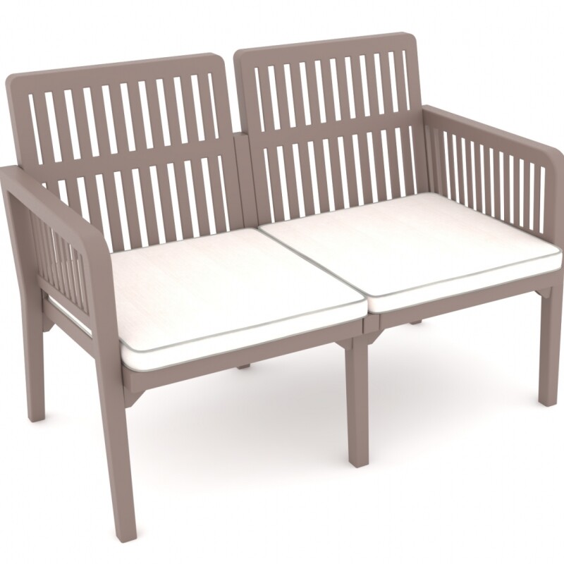 Lizbon Lounge Set: Muebles de Resina UV Resistentes para Ambientes Exteriores 2+1+1 + Mesa Capuccino Lizbon Lounge Set: Muebles de Resina UV Resistentes para Ambientes Exteriores 2+1+1 + Mesa Capuccino