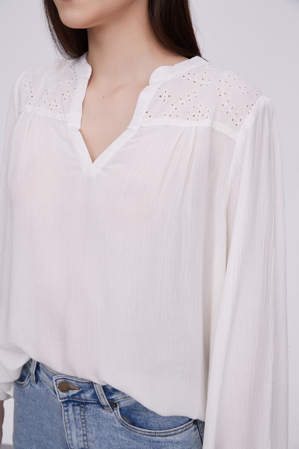 Blusa Bursas Marfil / Off White