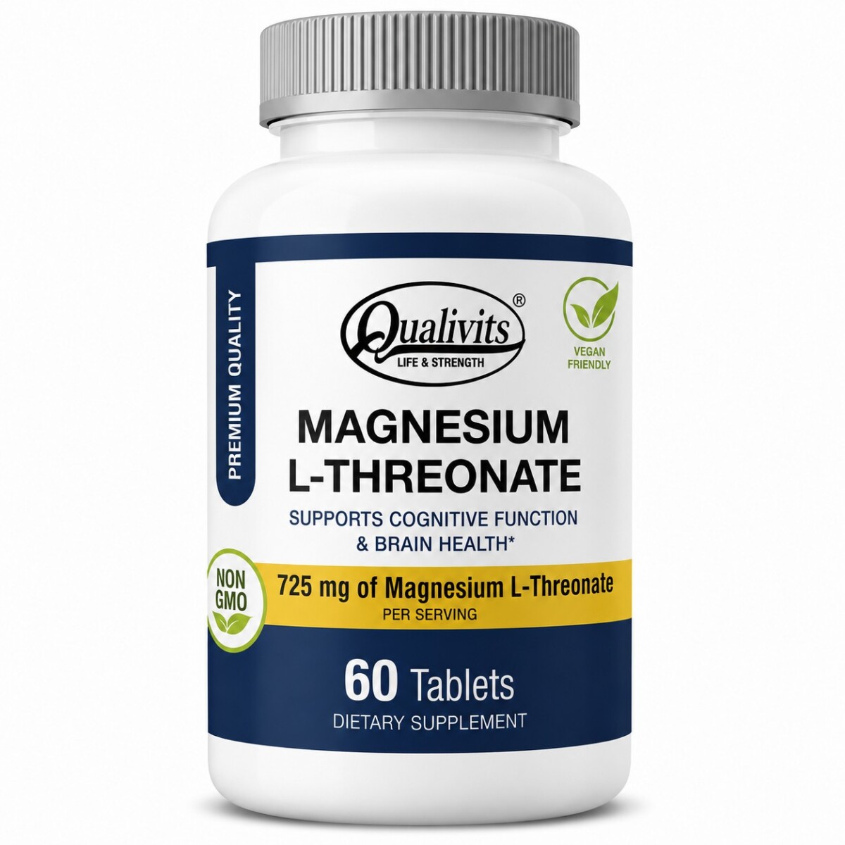 Treonato de Magnesio | 60 Cápsulas Qualivits 