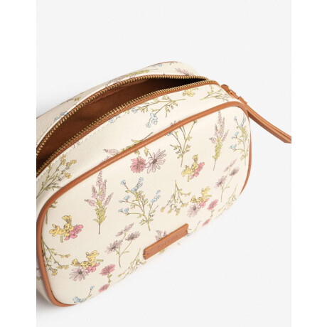 Bandolera Efecto Trenzada Estampado Flores