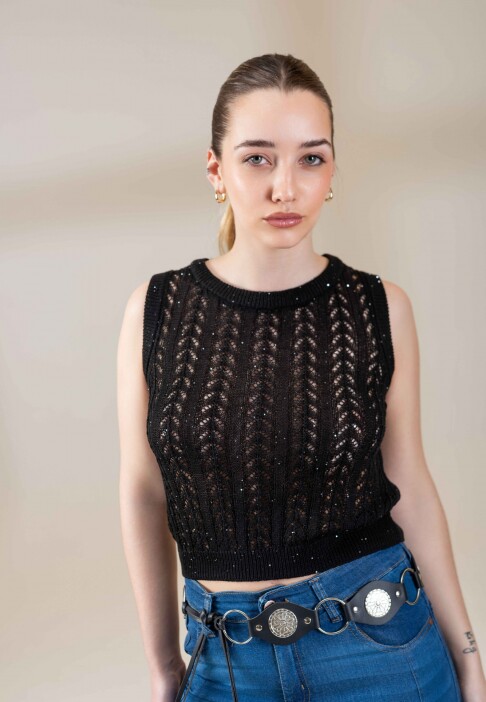 Musculosa Rubra Negro