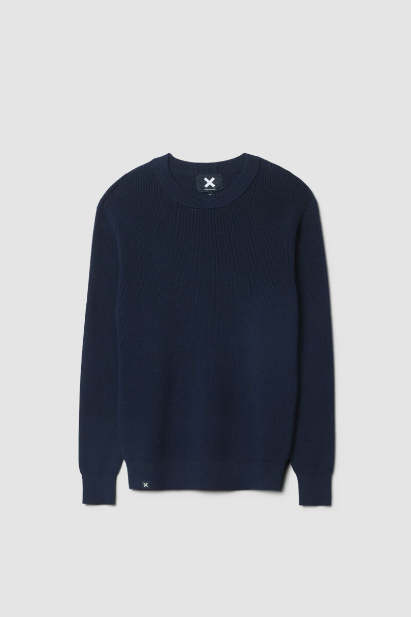 RAIL KNITTED SWEATER Azul