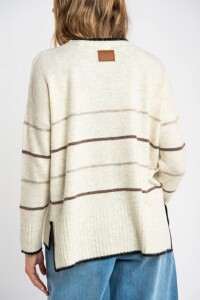 Sweater Rayado Marrón