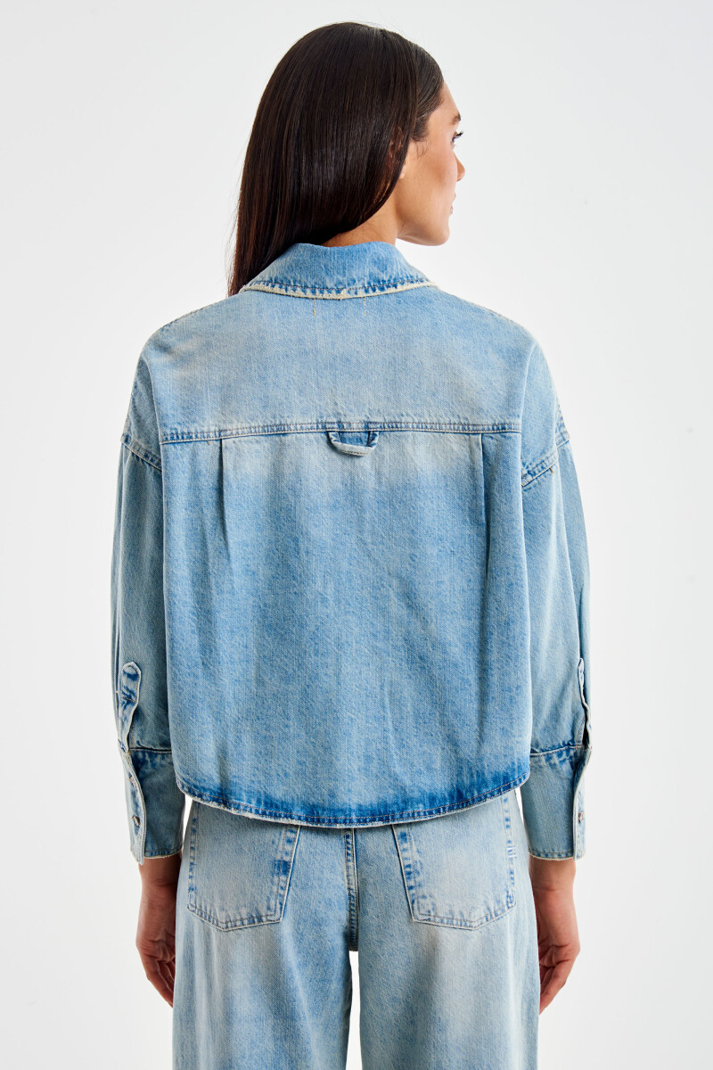 Chaqueta denim Azul