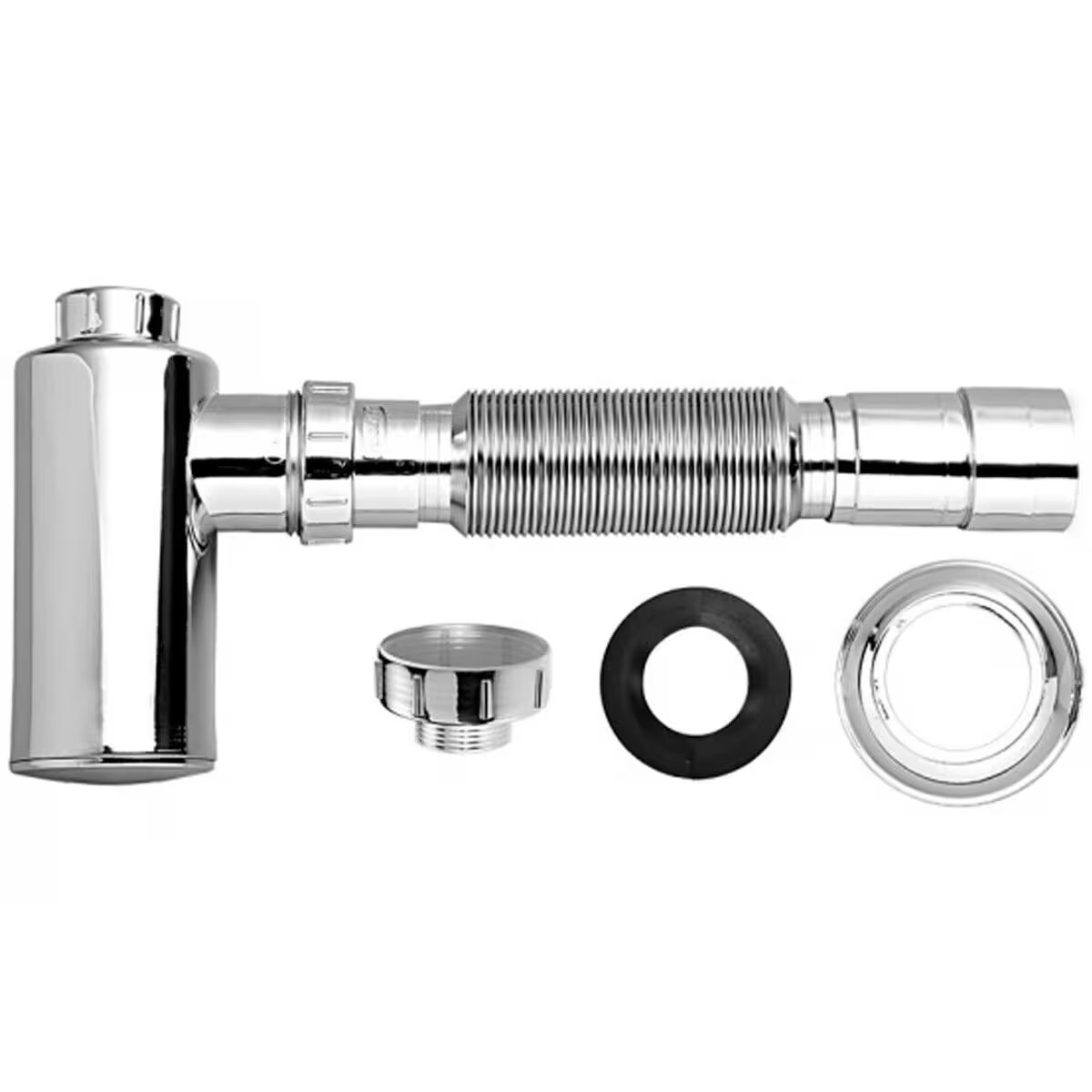 Sifón Cromado Botella Chico Plástico Univer. Blukit 