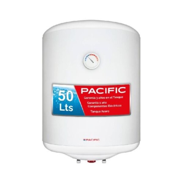 CALEFON PACIFIC 50 LTS TANQUE ACERO blanco