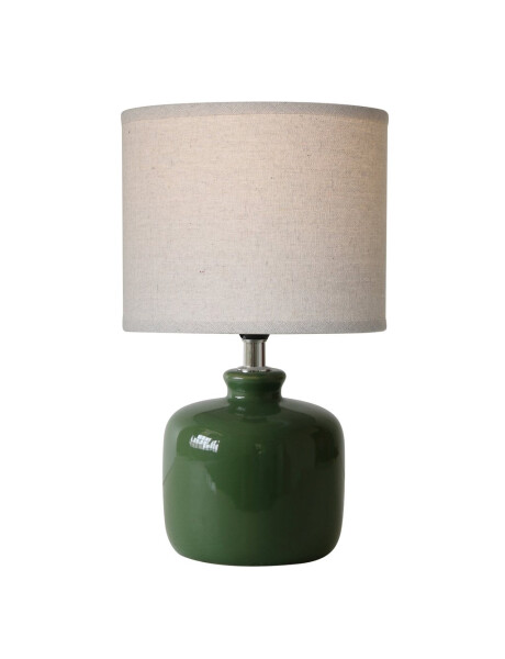 LAMPARA DE MESA CERAMICA D18x30CM VERDE LAMPARA DE MESA CERAMICA D18x30CM VERDE