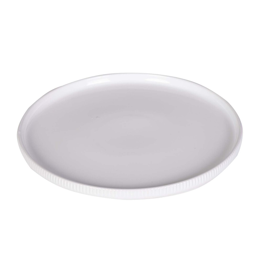 PLATO 26CM LISE CERAMICA BLANCO BLANCO