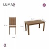 Juego de comedor Mesa de madera y 6 sillas rústicas Juego de comedor Mesa de madera y 6 sillas rústicas