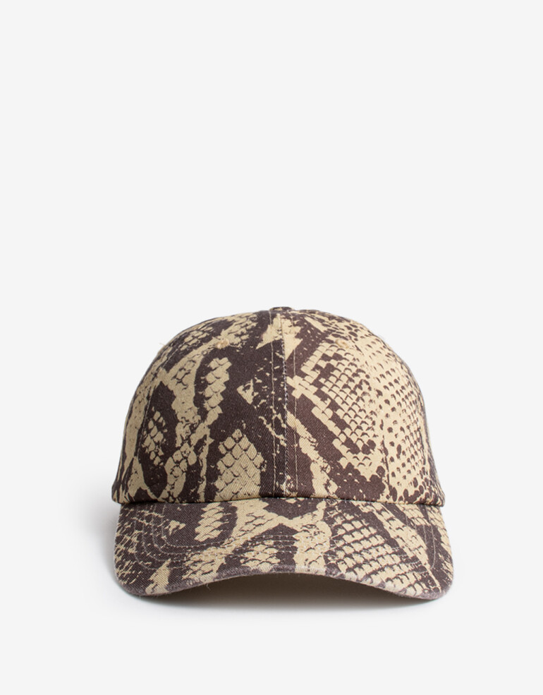 Caps Cap Con Estampado Snake Print - Estampado Animal Print