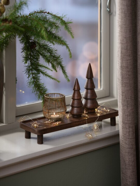 Bandeja decorativa navideña SKADI 15x45x6 cm Bandeja decorativa navideña SKADI 15x45x6 cm