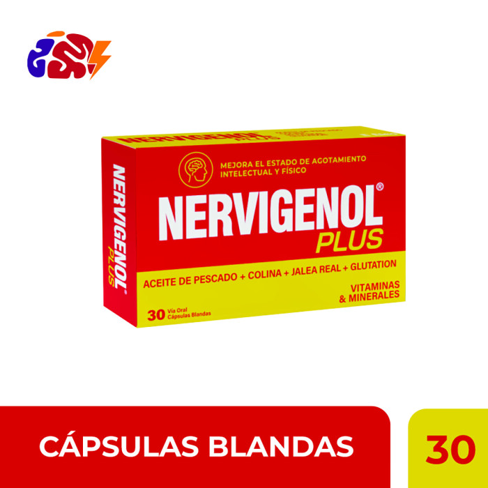 NERVIGENOL PLUS CJ X 30 CÁPS. BLANDAS única