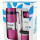 Kit x3 Manija Rígida Con Mate Flap Fucsia