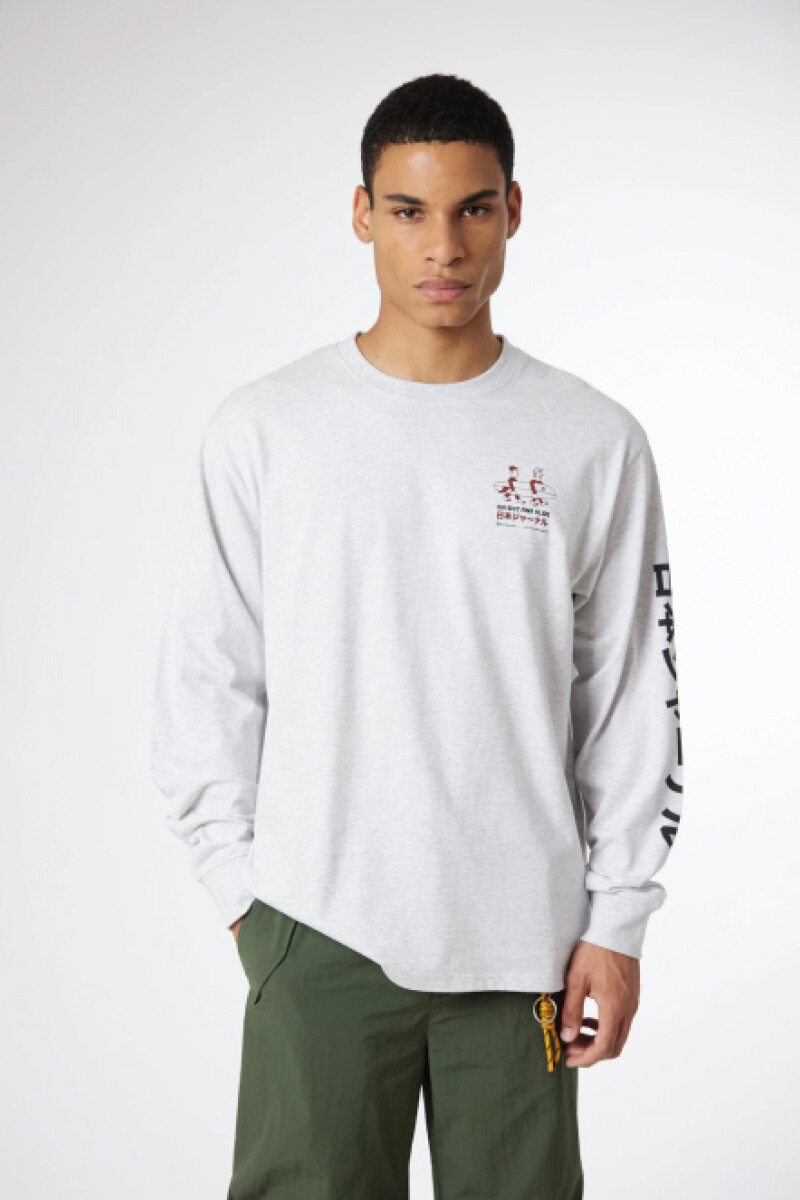 Camiseta Blue Banana - Coast Manga Larga Gris