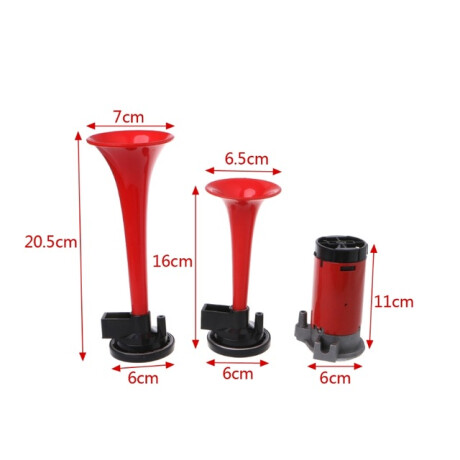 BOCINA SIRENA - AIRE 12V COMPRESOR 2 CORNETA - BOCINA SIRENA - AIRE 12V COMPRESOR 2 CORNETA -