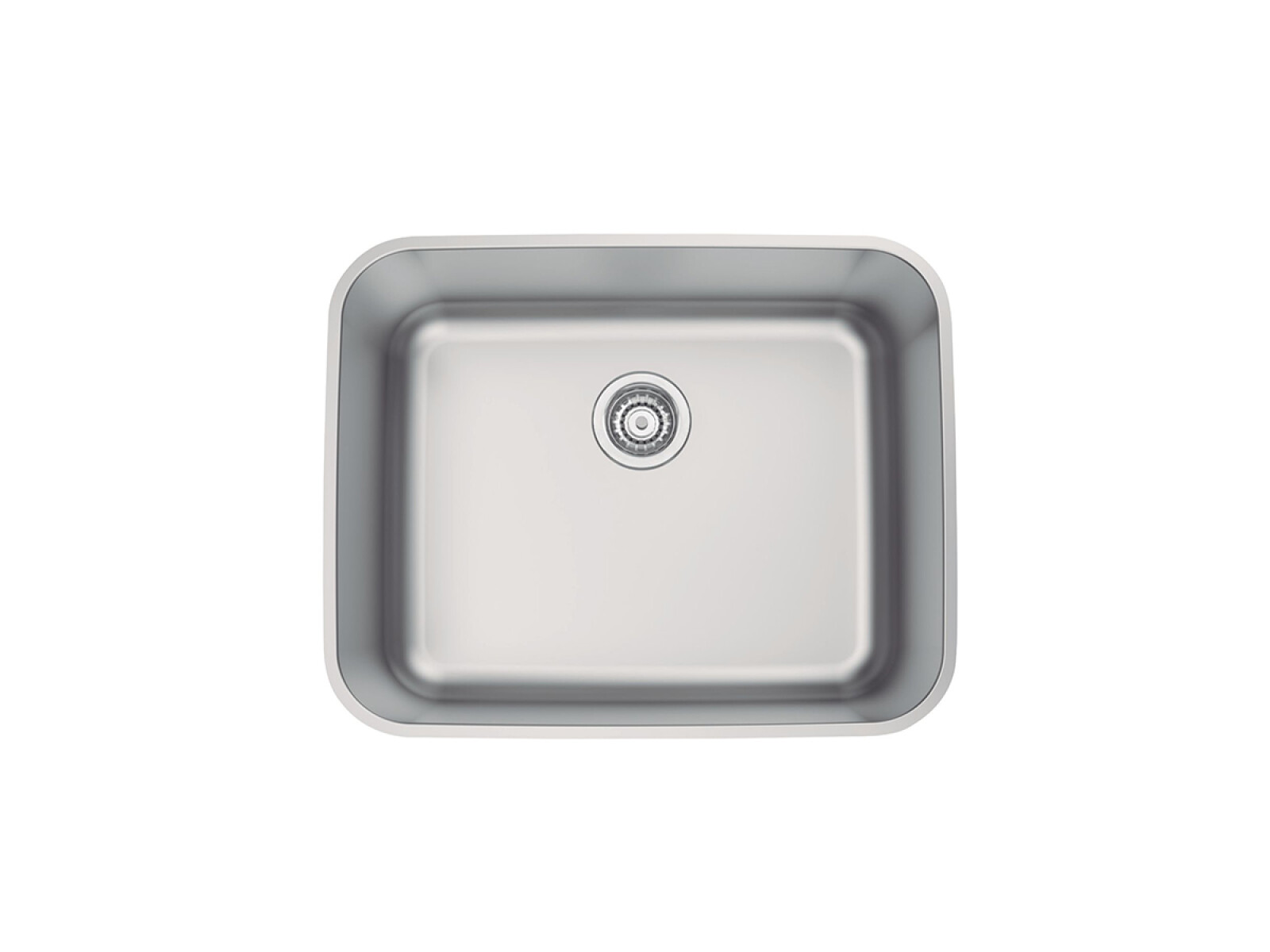 Pileta De Cocina Valvula 4 1/2 Rebosadero 180 Mm Satinada 
