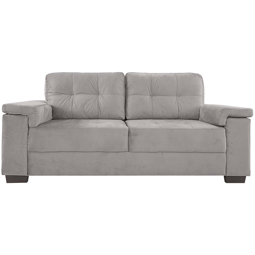 SILLÓN 3 CUERPOS TELA GRIS LUARES