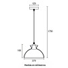 COLGANTE ACQUA 27CM E27 VIDRIO PUNTEADO COLGANTE ACQUA 27CM E27 VIDRIO PUNTEADO