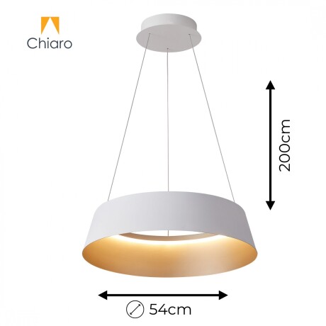 Campana led de Suspender DIMERIZABLE interior champagne 50W BLANCA