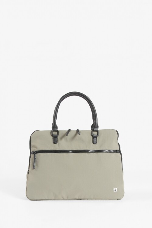 Briefcase para laptop con correa verde