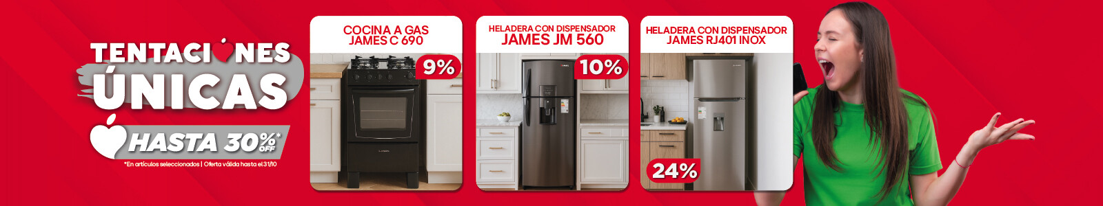 Ofertas únicas y por tiempo limitado solo en La Tentación online