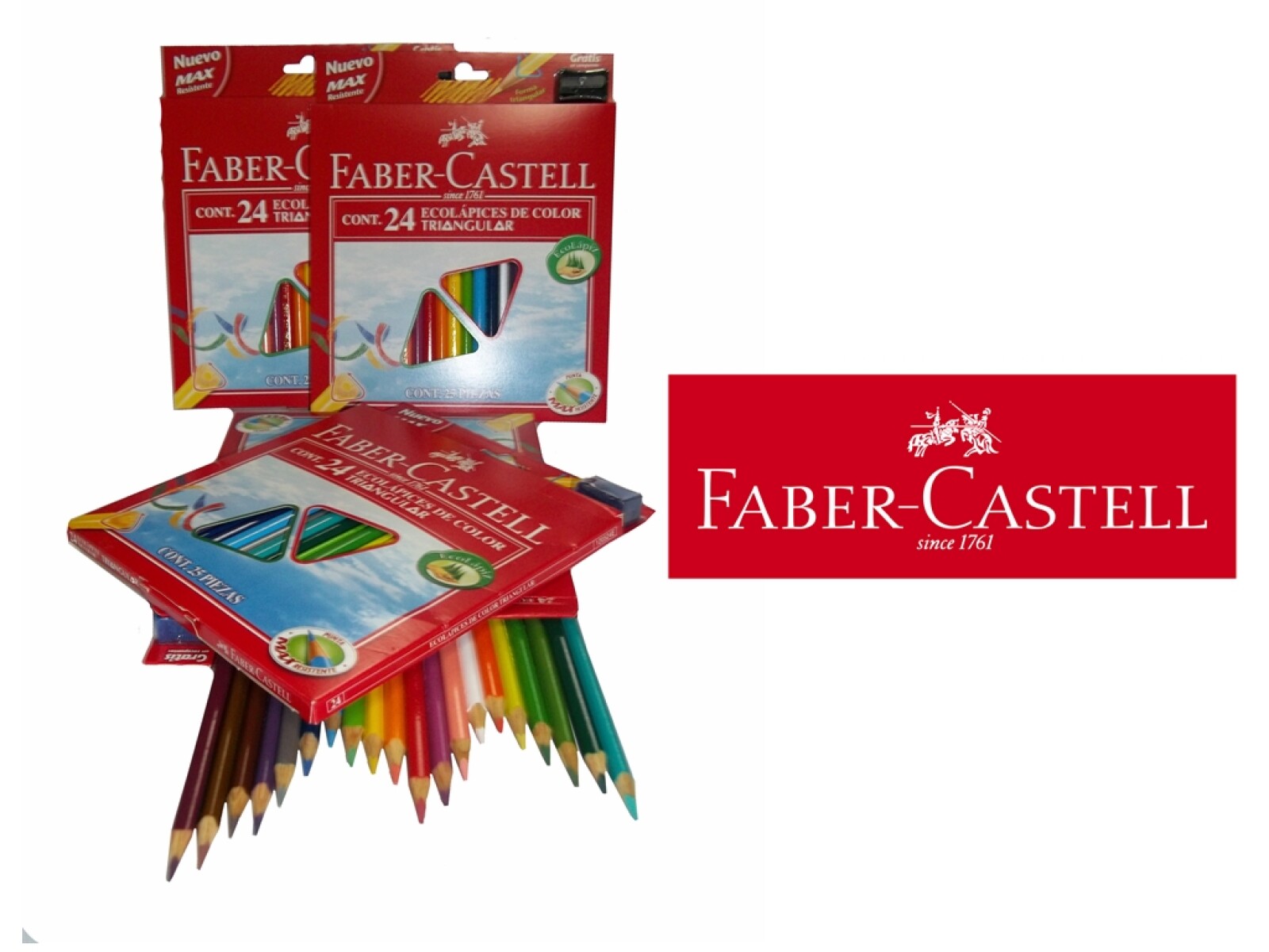 Lapiz Faber Castell Original Caja X 72 Lapices Colores Largo