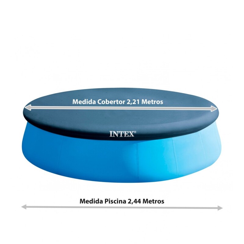 INTEX COBERTOR LONA PISCINA INFLABLE DIÁMETRO 244CM Intex Cobertor Lona Piscina Inflable Diámetro 244cm