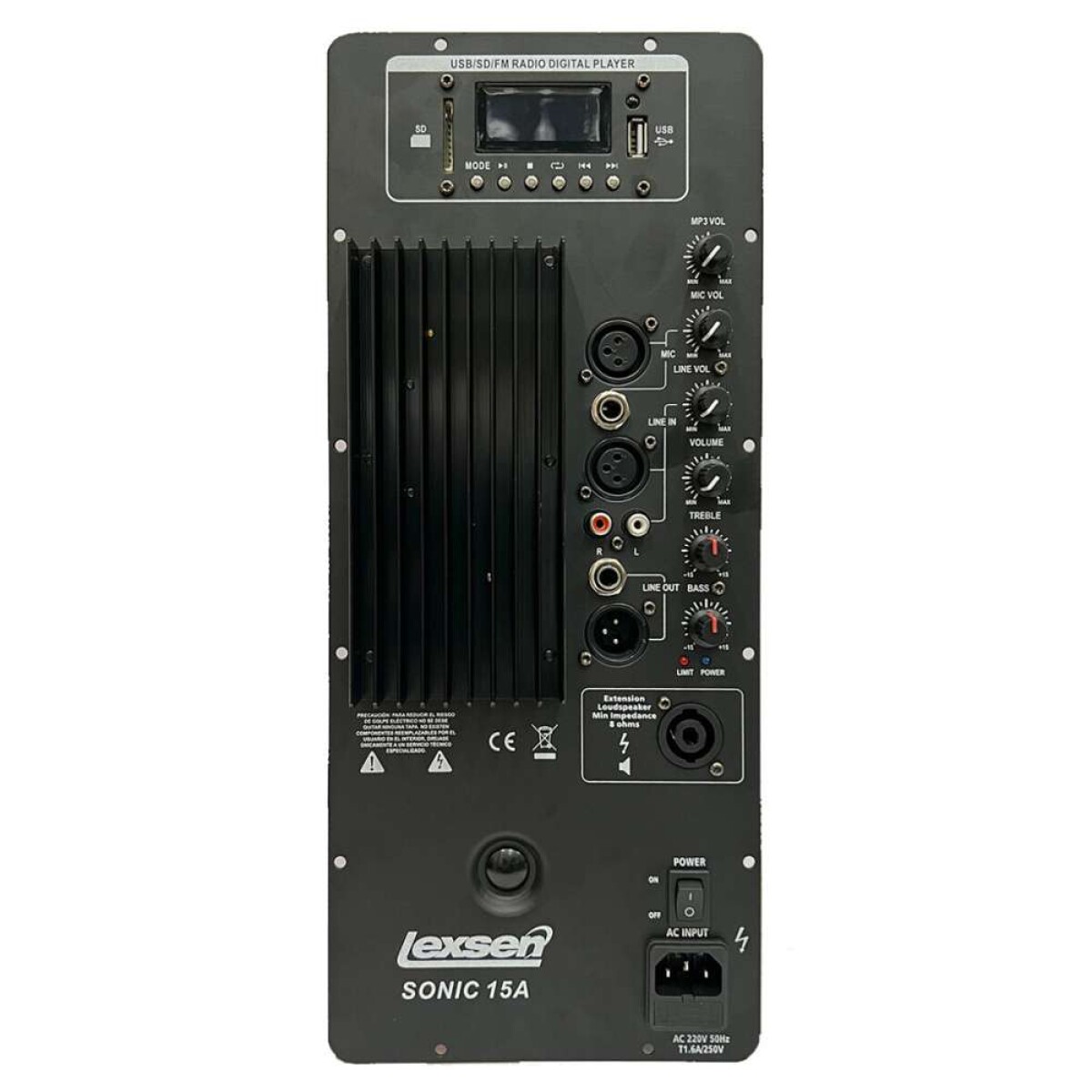 Módulo Amplificador Lexsen Sonic15a 150w - Completo 