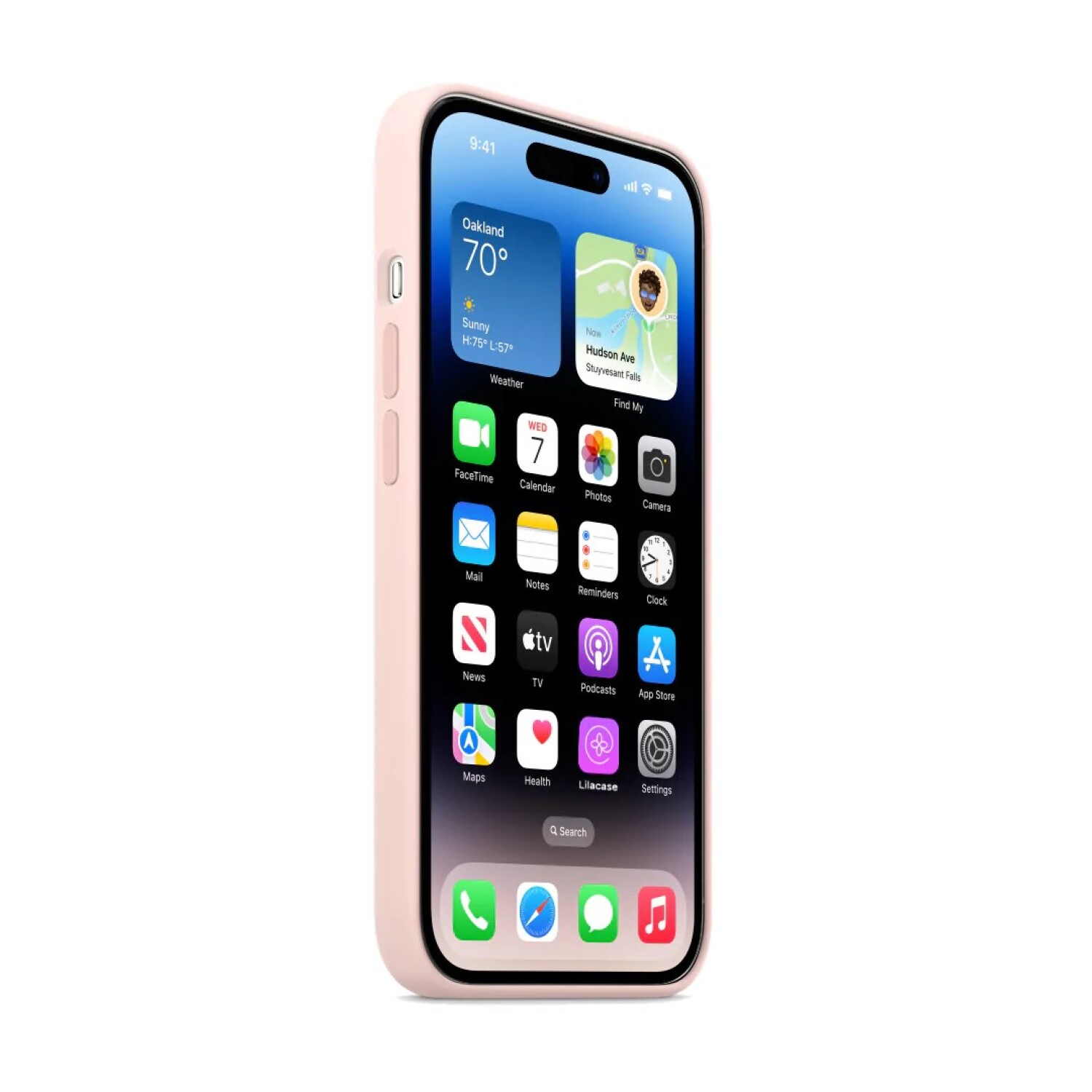 Funda de silicona iPhone 14 Pro Max (rosa) 