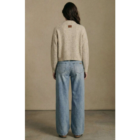 Cardigan Bouttonne Beige Melange