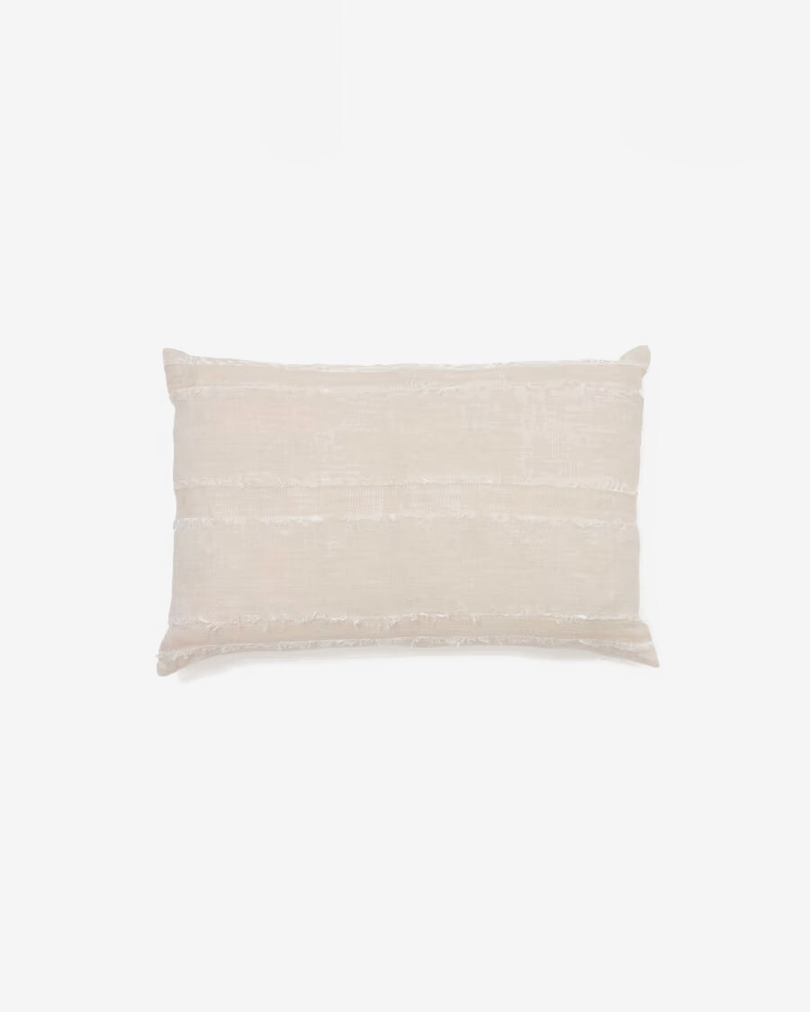 Cojín Neris beige 100% lino 40 x 60 cm