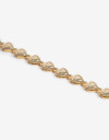 Pulseras Flexibles Metal Pulsera Flexible Metal Corazones - Dorado