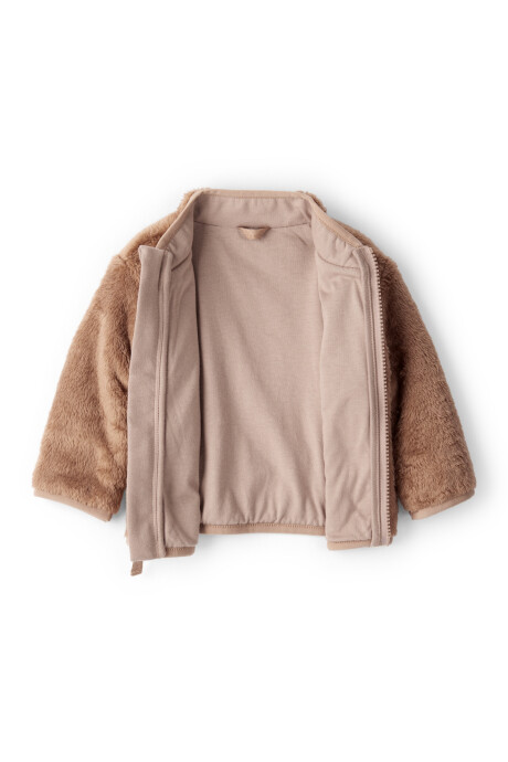 Campera de sherpa, marrón Sin color