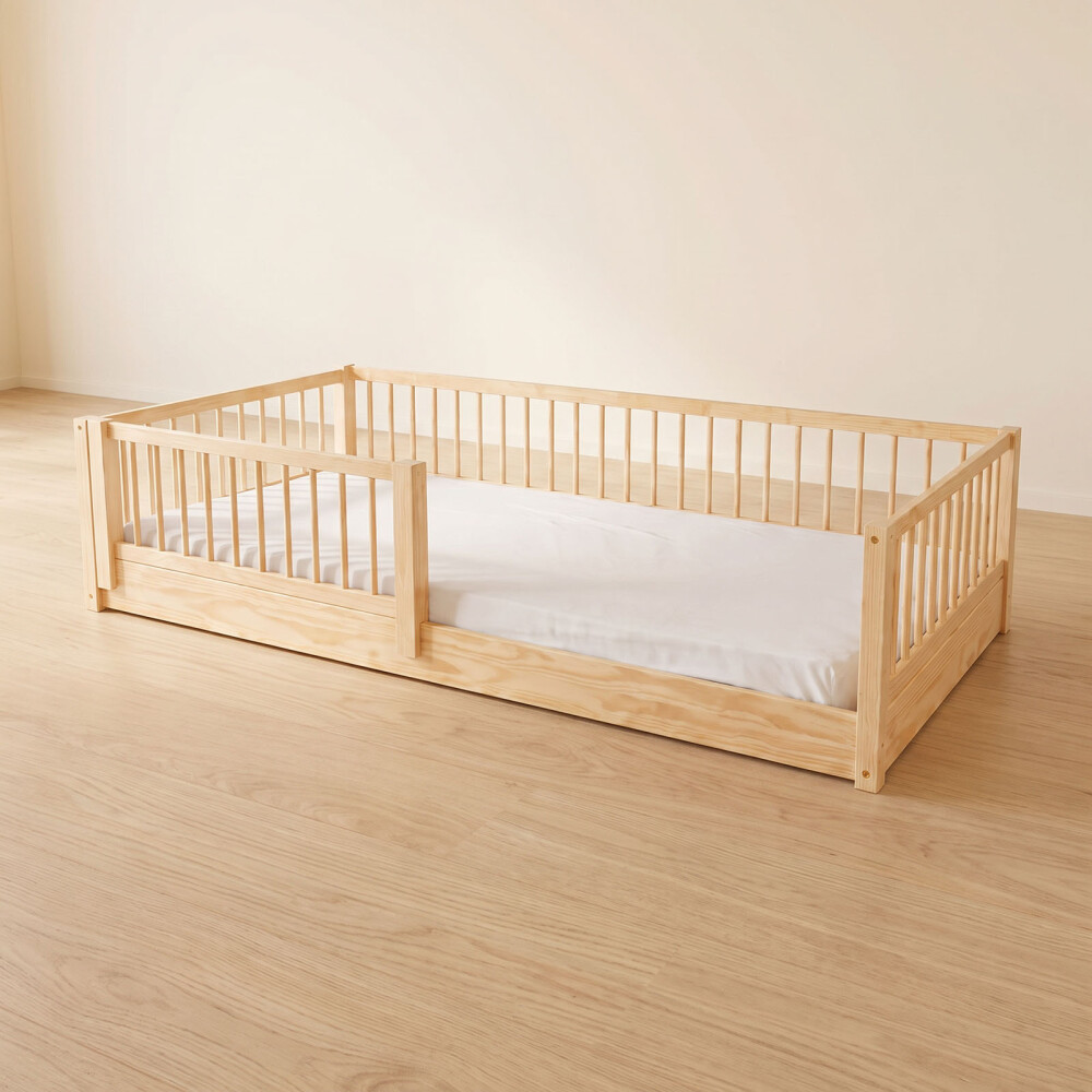 CAMA MADERA NATURAL-BEIGE FARM